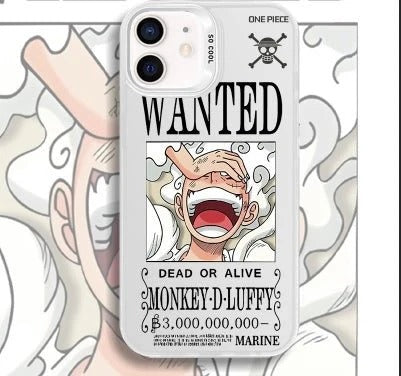 Luffy Wanted One Piece Anime Phone Case