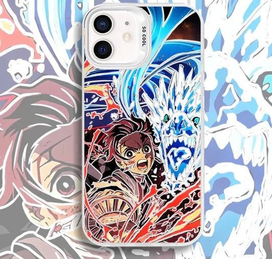 Tanjiro Fire&Water Demon Slayer Anime Phone Case