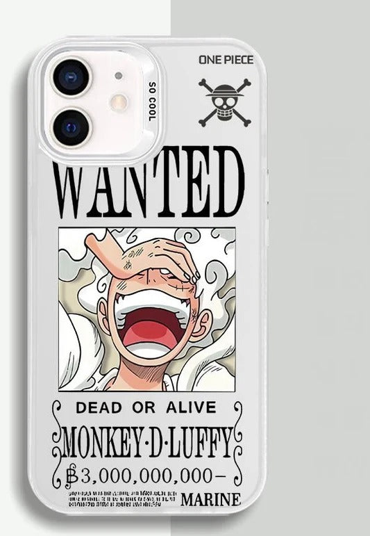 Luffy Wanted One Piece Anime Phone Case