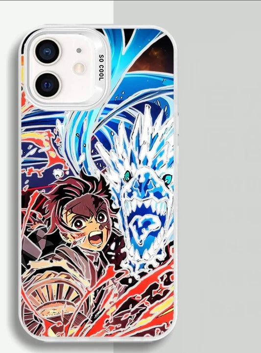Tanjiro Fire&Water Demon Slayer Anime Phone Case